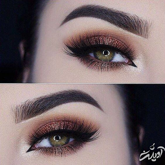 آرایش چشم سبز برای عروسی آرایش چشم سبز